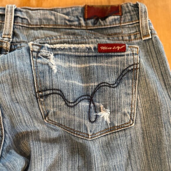 Vintage Blue 2 by Antik Denim Jeans 30 Made in USA Flare - Picture 11 of 11